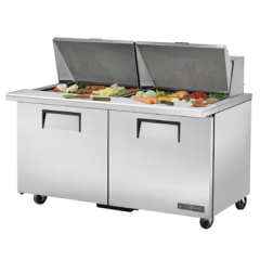 True Manufacturing, TSSU-60-24M-B-ST-HC, Refrigerated Counter, Mega Top Sandwich / Salad Unit