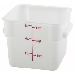 Winco, PTSC-6, Square Food Storage Containers