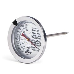 CDN Measurement Tools, IRM200, Thermometer, Cooking Ovenproof Meat 120 - 200F 2-In Dial 5-In Stem