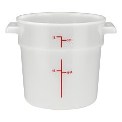Winco, PPRC-1W, Round Food Storage Containers
