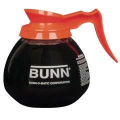 Bunn 42401.0024 Coffee Decanter, 64 oz., glass, orange handle