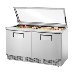 True Manufacturing, TFP-64-24M-FGLID-HC, Refrigerated Counter, Mega Top Sandwich / Salad Unit