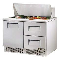 True Manufacturing, TFP-48-18M-D-2-HC, Refrigerated Counter, Mega Top Sandwich / Salad Unit