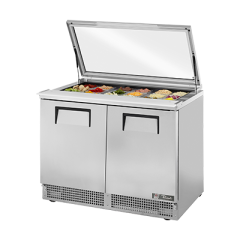 True Manufacturing, TFP-48-18M-FGLID-HC, Refrigerated Counter, Mega Top Sandwich / Salad Unit