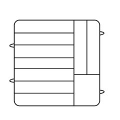 Vollrath, PM0912-6, Dishwasher Rack, Plates