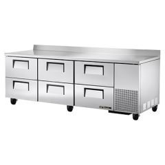 True Manufacturing, TWT-93D-6-HC, Refrigerated Counter, Work Top