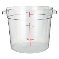 Winco, PCRC-6, Round Food Storage Containers