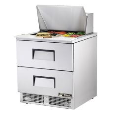 True Manufacturing, TFP-32-12M-D-2-HC, Refrigerated Counter, Mega Top Sandwich / Salad Unit