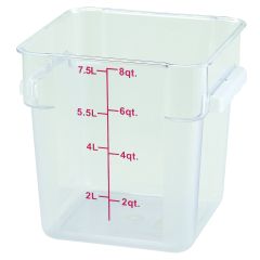 Winco, PCSC-8C, Square Food Storage Containers