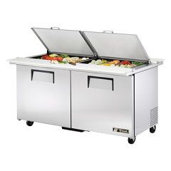 True Manufacturing, TSSU-60-24M-B-DS-ST-HC, Refrigerated Counter, Mega Top Sandwich / Salad Unit